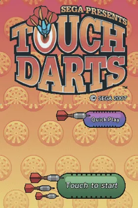 Sega Presents - Touch Darts (Europe) screen shot title